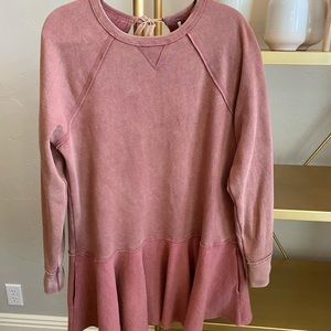 Free People fleece peplum tunic